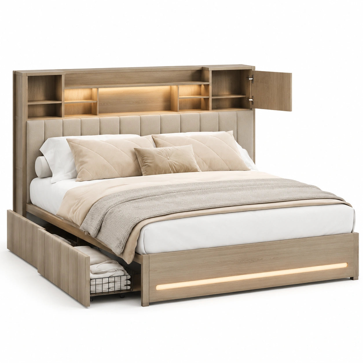lit-double-160x200-avec-sommier-led-et-tiroirs-vkvnml6738og